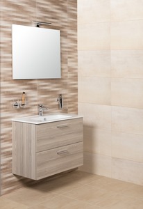 Kúpeľňová zostava s umývadlom a zrkadlom VitrA Mia 59x61x39,5 cm cordoba MIASET60C