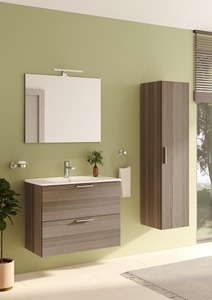 Kúpeľňová zostava s umývadlom, zrkadlom a osvetlením VitrA Mia 79x61x39,5 cm cordoba MIASET80C