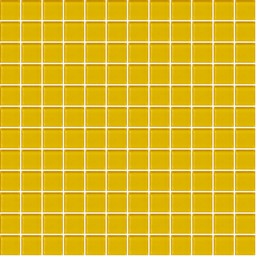 Sklenená mozaika Premium Mosaic žlutá 30x30 cm lesk MOS25YE