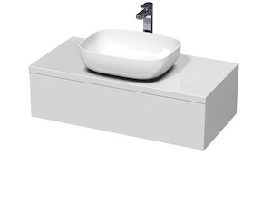 Kúpeľňová skrinka pod umývadlo Naturel Ratio 100x26x50 cm biela mat ND1001Z26PU.9016M