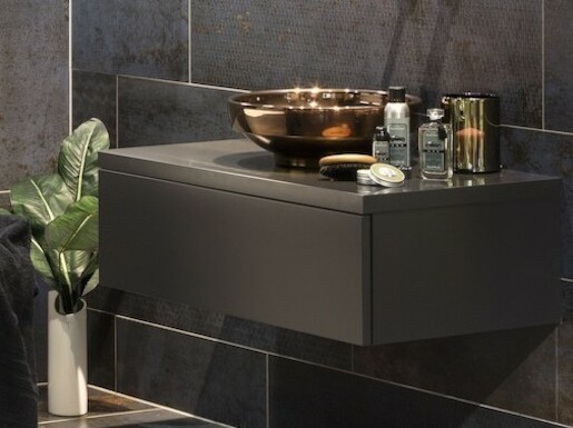 Kúpeľňová skrinka pod umývadlo Naturel Ratio 90x50 cm šedá mat ND901Z26PU.7024M