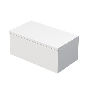 Kúpeľňová skrinka pod umývadlo na desku Naturel Ratio 90x39,6x50 cm biela mat ND901Z36PU.A3416