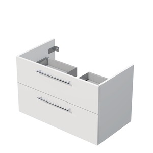 Kúpeľňová skrinka pod umývadlo na desku Naturel Ratio 90x59,6x50 cm biela mat ND902Z56.A3416