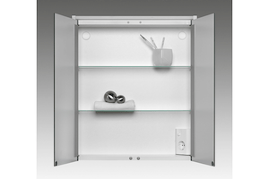 Zrkadlová skrinka s osvetlením Jokey 54x63 cm MDF biela NELMALED