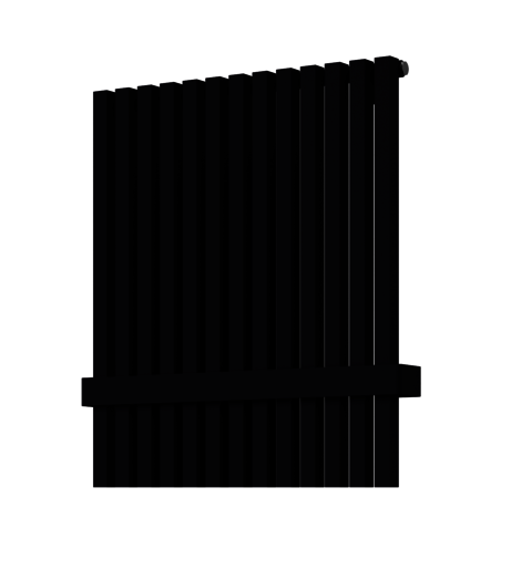 Držiak uterákov na radiátory ISAN 46,2 cm kov čierna mat O15MN5115
