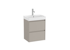 Kúpeľňová skrinka s umývadlom Roca Ona 50x64,5x36 cm piesková mat ONA50ZK2ZPM