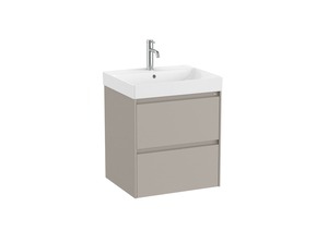 Kúpeľňová skrinka s umývadlom Roca Ona 55x64,5x46 cm piesková mat ONA552ZPM