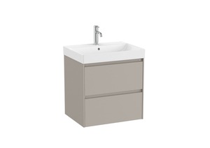 Kúpeľňová skrinka s umývadlom Roca Ona 60x64,5x46 cm piesková mat ONA602ZPM