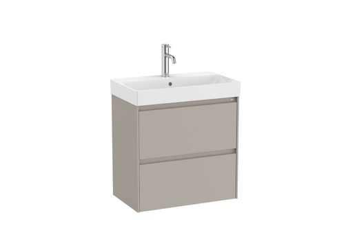 Kúpeľňová skrinka s umývadlom Roca Ona 60x64,5x36 cm piesková mat ONA60ZK2ZPM