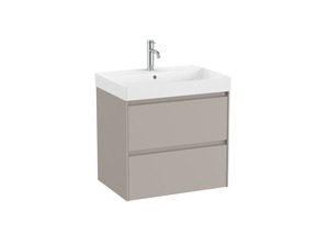 Kúpeľňová skrinka s umývadlom Roca Ona 65x64,5x46 cm piesková mat ONA652ZPM