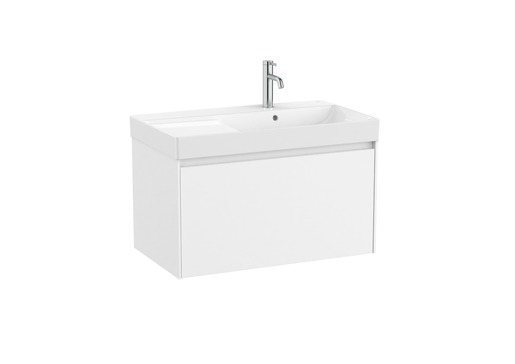 Kúpeľňová skrinka s umývadlom Roca ONA 80x50,5x46 cm biela mat ONA801ZBMP