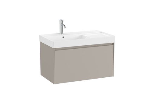Kúpeľňová skrinka s umývadlom Roca Ona 80x50,5x46 cm piesková mat ONA801ZPML
