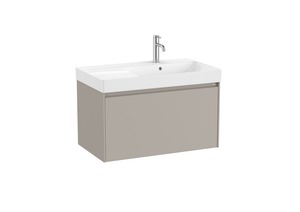 Kúpeľňová skrinka s umývadlom Roca Ona 80x50,5x46 cm piesková mat ONA801ZPMP