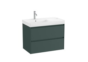 Kúpeľňová skrinka s umývadlom Roca ONA 80x64,5x46 cm zelená mat ONA802ZZML
