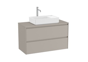 Kúpeľňová skrinka pod umývadlo Roca Ona 99,4x58,3x45,7 cm piesková mat ONADESK1002ZPM