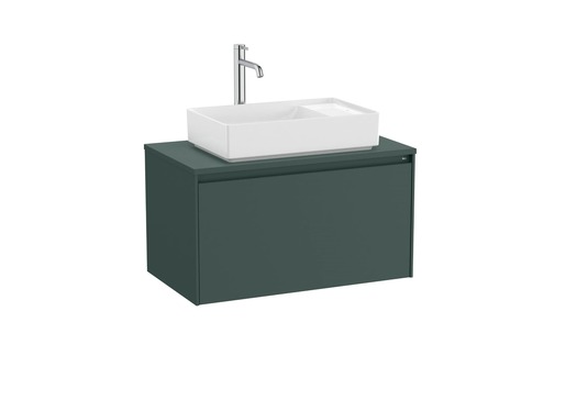 Kúpeľňová skrinka pod umývadlo Roca ONA 79,4x44,3x45,7 cm zelená mat ONADESK801ZZM