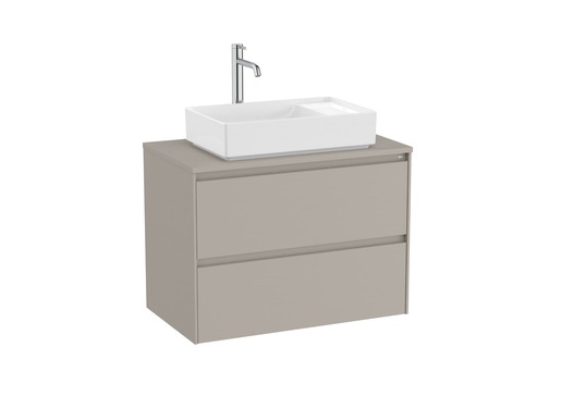 Kúpeľňová skrinka pod umývadlo Roca Ona 79,4x58,3x45,7 cm piesková mat ONADESK802ZPM