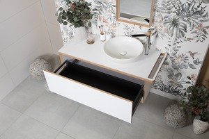 Koupelnová skříňka pod umyvadlo Naturel Oxo Multi 110x39x50 cm bílá mat OXOMULTI110KD