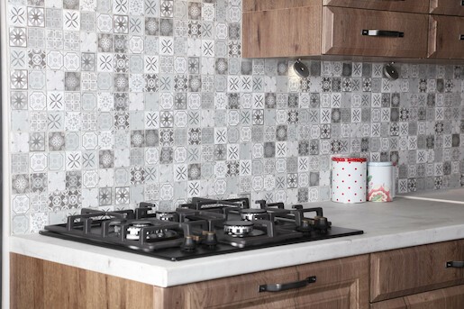 Sklenená mozaika Premium Mosaic černobílá 30x30 cm mat / lesk PATCHWORK48MIX1