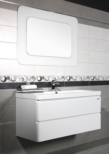 Kúpeľňová skrinka s umývadlom Naturel Pavia Way 105x48,5 cm biela PAVIA2105Z