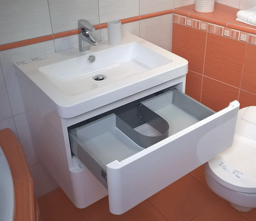 Kúpeľňová skrinka s umývadlom Naturel Pavia Way 64x48,5 cm biela PAVIA265Z