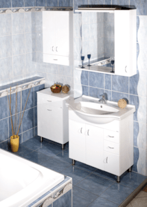 Kúpeľňová skrinka s umývadlom Keramia Pro 70,5x50,5 cm biela PRO70DV