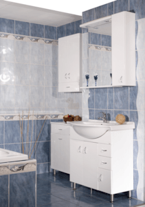 Kúpeľňová skrinka s umývadlom Keramia Pro 80x50 cm biela PRO80DV