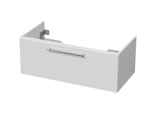 Kúpeľňová skrinka pod umývadlo Naturel Ratio 100x36x44 cm biela lesk PS1051Z36.9016G