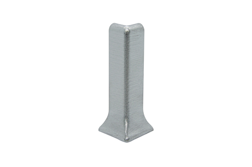 Roh k soklu Progress Profile vonkajší hliník kartáčovaný lesklý strieborná, výška 60 mm, REZCTBS602
