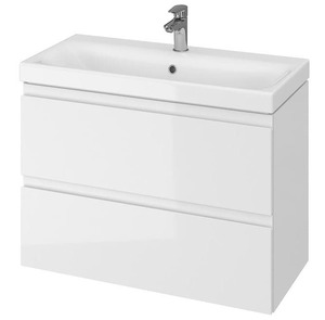 Kúpeľňová skrinka s umývadlom Cersanit Moduo 79,5x57x37,5 cm biela S801-225-DSM S801-225-DSM