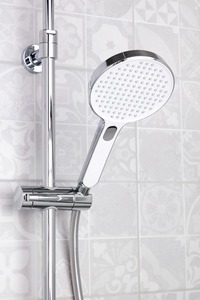 Sprchový systém SAT bez batérie biela / chróm SATPIPET