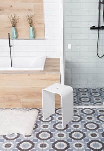 Stolička sprchová SAT volně stojící plast biela SATSTOLPLASTB