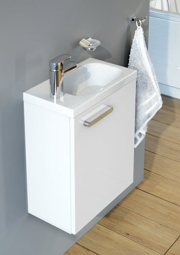 Kúpeľňová skrinka pod umývadlo Ravak chróme 40x22 cm biela X000000538