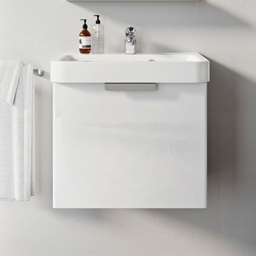 Kúpeľňová skrinka pod umývadlo Ravak BeHappy II 53x37 cm biela X000001097