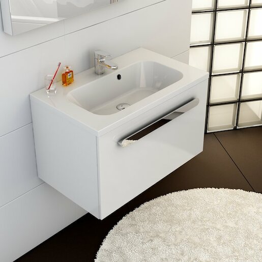 Kúpeľňová skrinka pod umývadlo Ravak chróme 60x49 cm biela X000000530