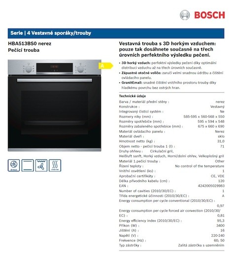 Rúra + varná doska sklokeramická Bosch SETBO2