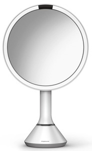 Kozmetické zrkadielko vo farebnom prevedení perleťovo biela.
