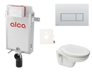 Cenovo zvýhodnený závesný WC set Alca na zamurovanie + WC S-Line S-line Pre SIKOAP9