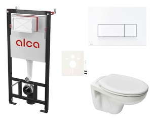 Cenovo zvýhodnený závesný WC set Alca do ľahkých stien / predstenová montáž + WC S-Line S-line Pre SIKOASP7