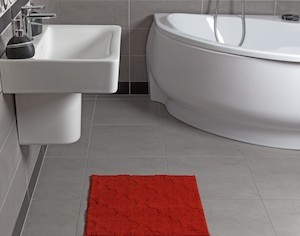 Kúpeľňová predložka Grund Nancy 55x55 cm červená SIKODGNAN557