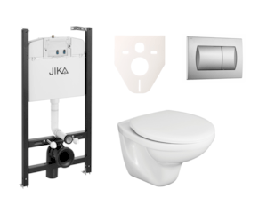 Cenovo zvýhodnený závesný WC set Jika do ľahkých stien / predstenová montáž + WC Fayans Neo SIKOJSJ3