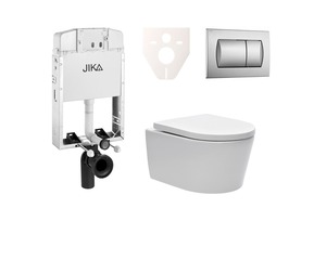 Cenovo zvýhodnený závesný WC set Jika na zamurovanie + WC SAT Brevis SIKOJW3