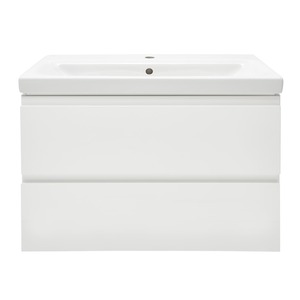 Kúpeľňová skrinka s umývadlom Cersanit Dormo 80x37,5x62 cm biela lesk SIKONCMO002BL