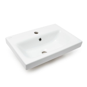 Kúpeľňová skrinka s umývadlom Cersanit Dormo 50x34,5x63 cm biela lesk SIKONCMO006BL