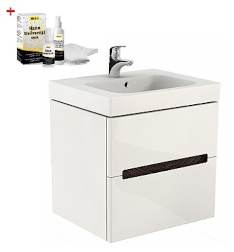 Kúpeľňová skrinka s umývadlom Kolo Modo 100x63 cm biela lesk SIKONKOM100BL