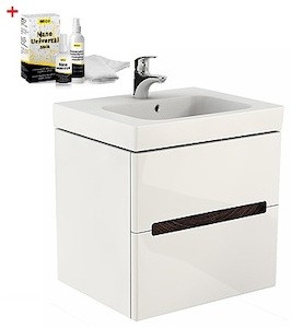 Kúpeľňová skrinka s umývadlom Kolo Modo 60x63 cm biela lesk SIKONKOM60BL