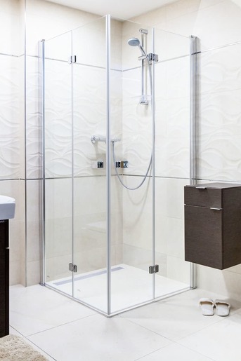 Sprchovací kút Anima CZ skladacie 90 cm, číre sklo, chróm profil SK9090