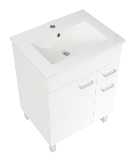 Kúpeľňová skrinka s umývadlom Multi 60x46 cm biela SPPONZA