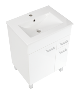 Kúpeľňová skrinka s umývadlom Multi 60x46 cm biela SPPONZA
