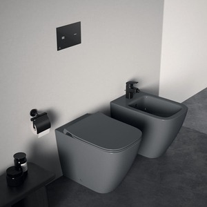 WC doska Ideal Standard I.life B duroplast sivá lesklá T500358